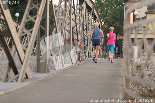 Image of couple jogging