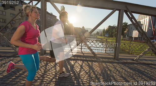 Image of couple jogging