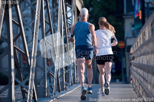 Image of couple jogging