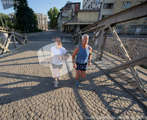 Image of couple jogging