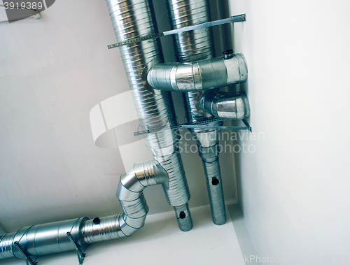 Image of Ventilation pipes of an air condition