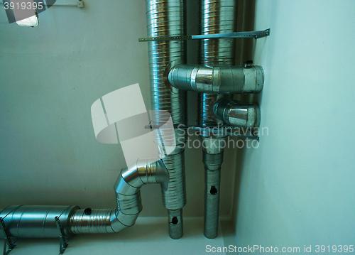 Image of Ventilation pipes of an air condition