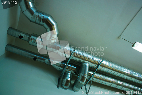 Image of Ventilation pipes of an air condition