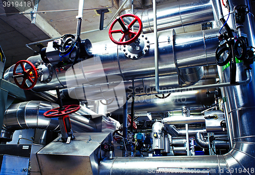 Image of Industrial zone, Steel pipelines and equipment