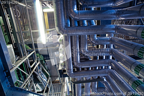 Image of Equipment, cables and piping 