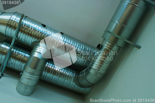 Image of Ventilation pipes of an air condition