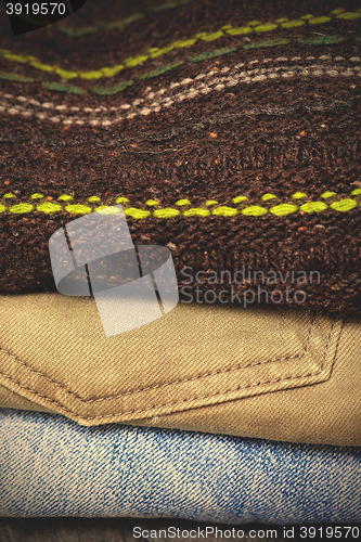 Image of sweater and jeans