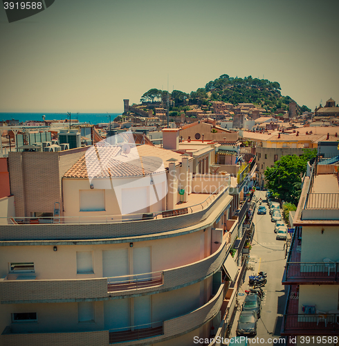 Image of Spain, Catalunya, Tossa de Mar, 06.20.2013, the panorama of the 