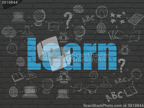 Image of Learning concept: Learn on wall background