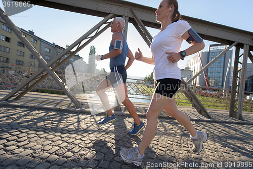 Image of couple jogging