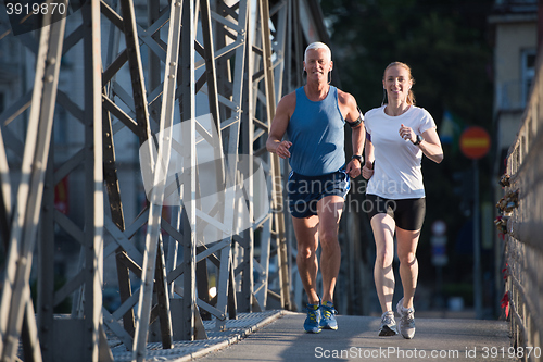 Image of couple jogging