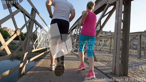 Image of couple jogging