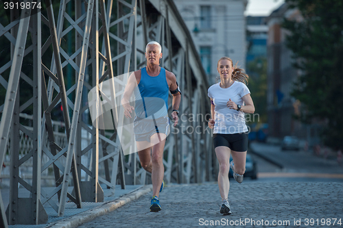 Image of couple jogging
