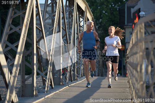 Image of couple jogging