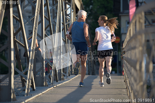 Image of couple jogging