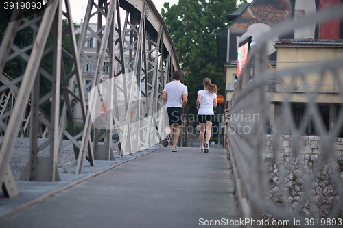 Image of couple jogging