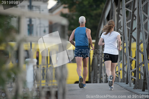 Image of couple jogging