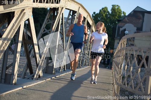 Image of couple jogging