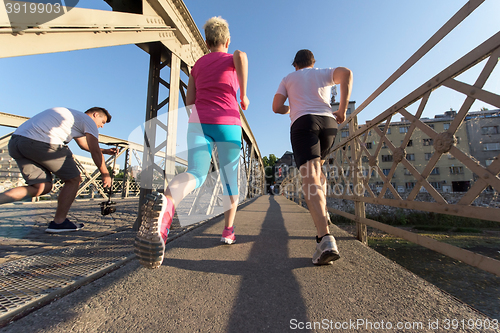 Image of couple jogging