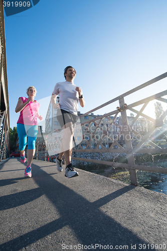 Image of couple jogging