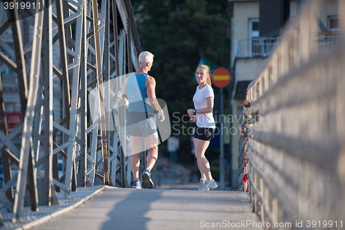 Image of couple jogging