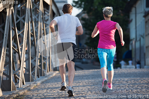Image of couple jogging