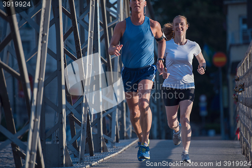 Image of couple jogging