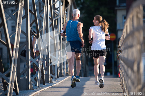 Image of couple jogging