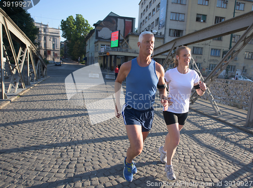 Image of couple jogging