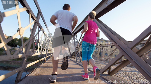 Image of couple jogging