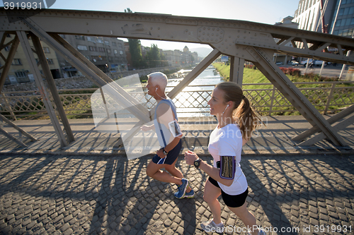 Image of couple jogging