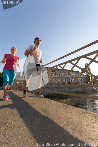 Image of couple jogging