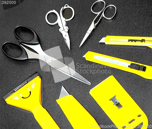 Image of scissors blades