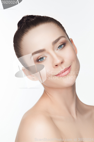 Image of Beautiful Girl face. Perfect skin