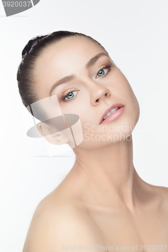 Image of Beautiful Girl face. Perfect skin