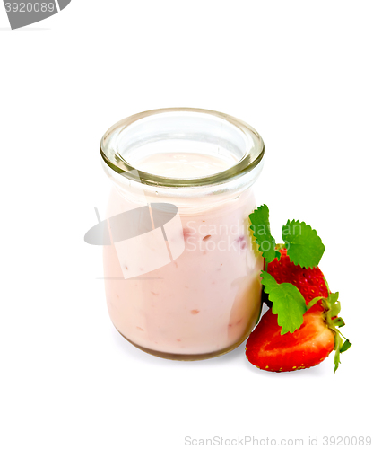 Image of Yogurt with strawberries