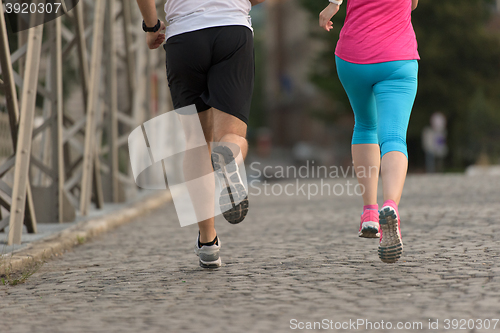 Image of couple jogging