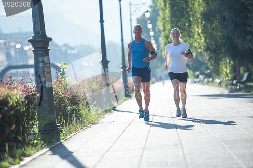 Image of couple jogging