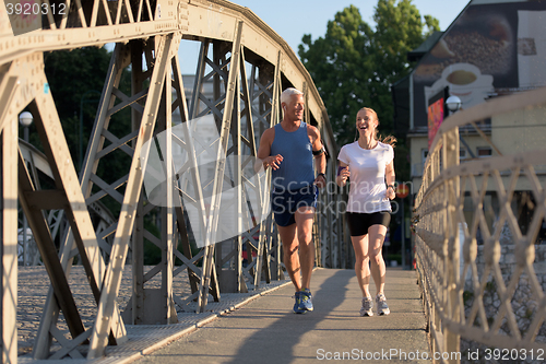 Image of couple jogging