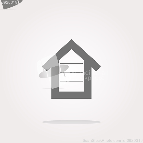 Image of vector house button, button signs, web icon