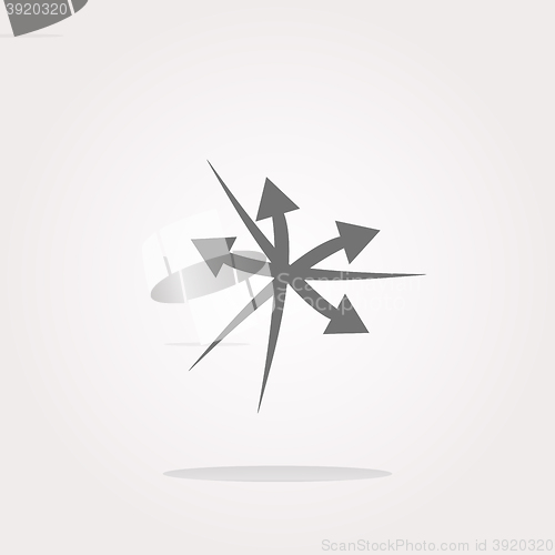 Image of vector arrow set. web icon button isolated on white