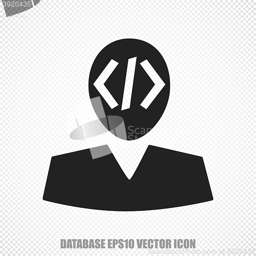 Image of Programming vector Programmer icon. Modern flat design.