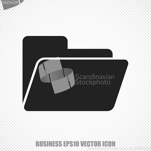 Image of Finance vector Folder icon. Modern flat design.