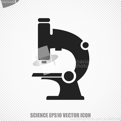 Image of Science vector Microscope icon. Modern flat design.