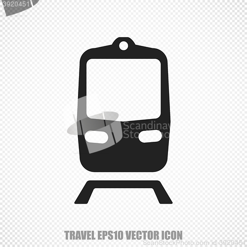 Image of Vacation vector Train icon. Modern flat design.