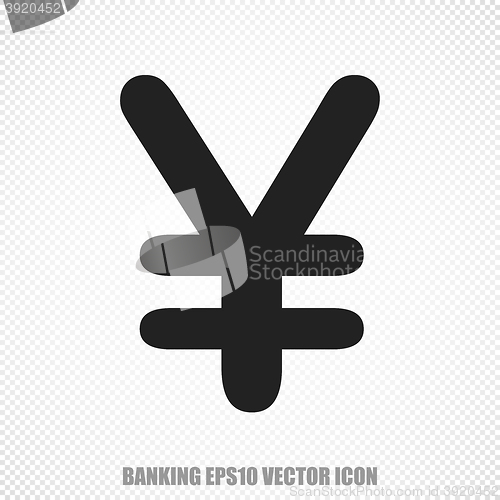 Image of Banking vector Yen icon. Modern flat design.