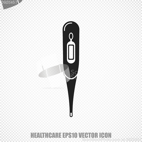 Image of Health vector Thermometer icon. Modern flat design.