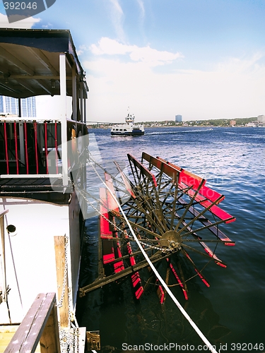Image of steamboat and ferry