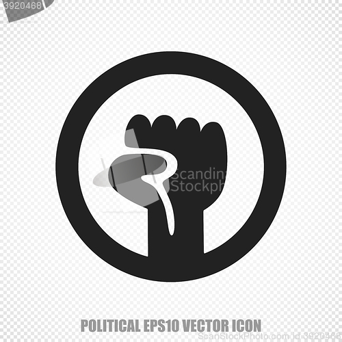 Image of Political vector Uprising icon. Modern flat design.