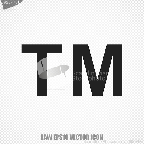 Image of Law vector Trademark icon. Modern flat design.